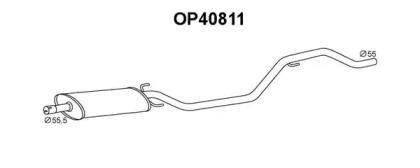 Veneporte OP40811 Muffler assy front Veneporte OP40811 Muffler assy front