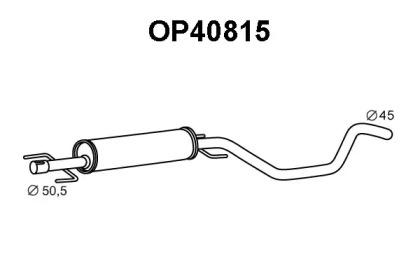 Veneporte OP40815 Muffler assy front Veneporte OP40815 Muffler assy front
