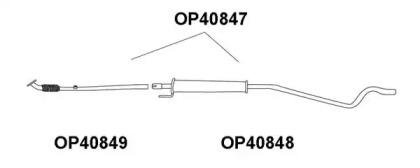 Veneporte OP40847 Середній глушник вихлопних газів Veneporte OP40847 Середній глушник вихлопних газів