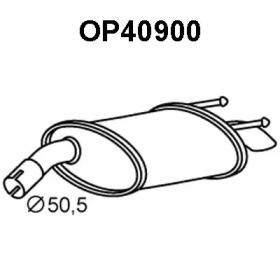 Veneporte OP40900 Глушник вихлопних газів кінцевий Veneporte OP40900 Глушник вихлопних газів кінцевий