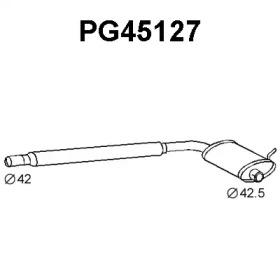 Veneporte PG45127 Muffler assy front