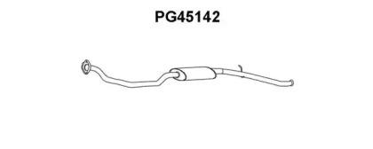 Veneporte PG45142 Muffler assy front Veneporte PG45142 Muffler assy front