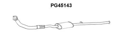 Veneporte PG45143 Muffler assy front Veneporte PG45143 Muffler assy front