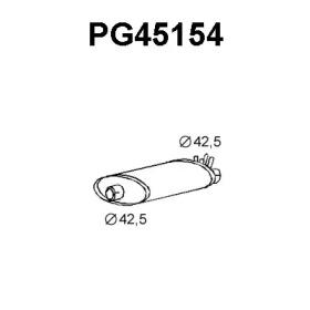 Veneporte PG45154 Средний глушитель выхлопных газов Veneporte PG45154 Средний глушитель выхлопных газов