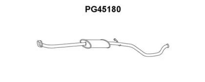 Veneporte PG45180 Середній глушник вихлопних газів