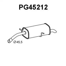 Veneporte PG45212 Глушник вихлопних газів кінцевий Veneporte PG45212 Глушник вихлопних газів кінцевий