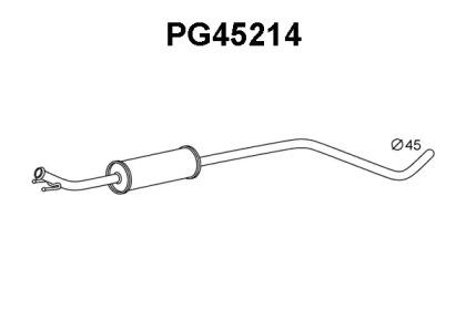 Veneporte PG45214 Muffler assy front