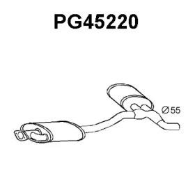 Veneporte PG45220 Muffler assy front