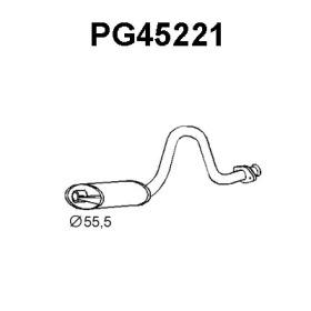 Veneporte PG45221 Muffler assy front Veneporte PG45221 Muffler assy front