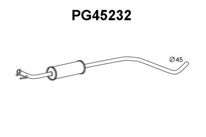 Veneporte PG45232 Muffler assy front