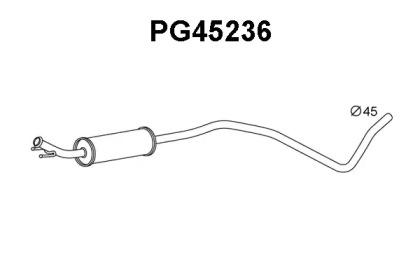 Veneporte PG45236 Muffler assy front