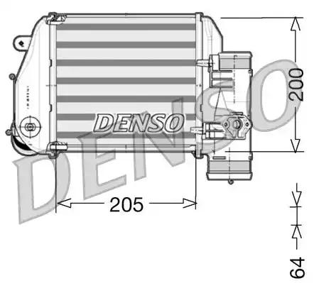 Denso DIT02024 Радиатор интеркуллера