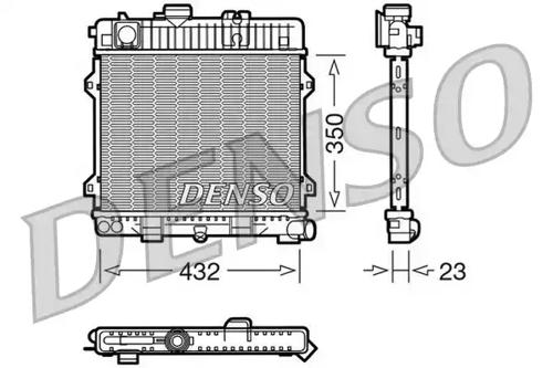 Denso DRM05024 Радиатор охлаждения двигателя