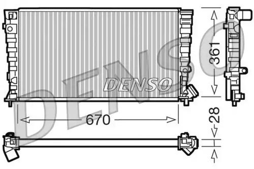 Denso DRM07030 Радиатор охлаждения двигателя Denso DRM07030 Радиатор охлаждения двигателя