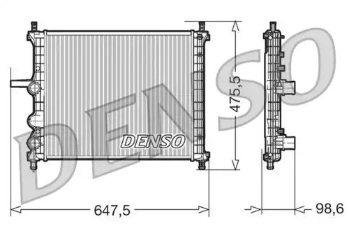 Denso DRM09038 Радіатор Denso DRM09038 Радіатор