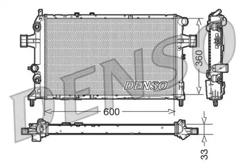 Denso DRM20017 Радиатор охлаждения двигателя