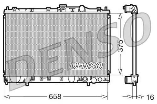 Denso DRM45002 Радіатор охолодження двигуна