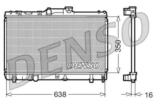 Denso DRM50013 Радіатор охолодження двигуна