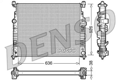 Denso DRM17007 Радіатор охолодження двигуна