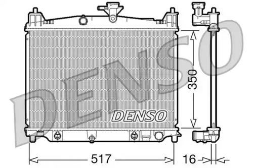 Denso DRM44019 Радиатор охлаждения двигателя Denso DRM44019 Радиатор охлаждения двигателя