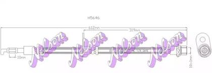 Brovex-Nelson H5646 Шланг гальмівний