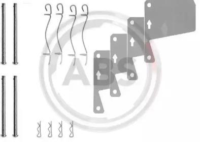 A.B.S. 0910Q Монтажний комплект гальмівних колодок A.B.S. 0910Q Монтажний комплект гальмівних колодок