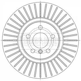 Borg & Beck BBD6072S Диск тормозной