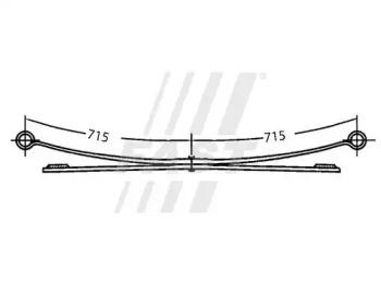 Fast FT13319 Ресора листова
