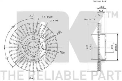 NK 315209 Brake disc