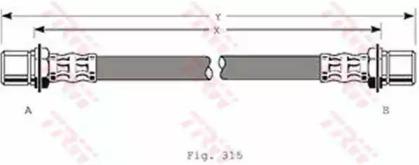 TRW PHA180 Шланг гальмівний