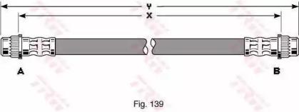 TRW PHA319 Hose assy brake