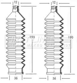 First Line/KeyParts FSG3013 Пильник рульової рейки