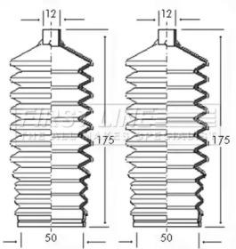 First Line/KeyParts FSG3050 Пильник рульової рейки First Line/KeyParts FSG3050 Пильник рульової рейки