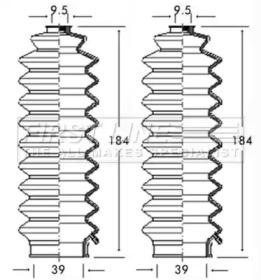 First Line/KeyParts FSG3125 Пильник рульової рейки