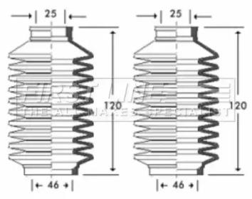 First Line/KeyParts FSG3261 Пыльник рулевой рейки First Line/KeyParts FSG3261 Пыльник рулевой рейки