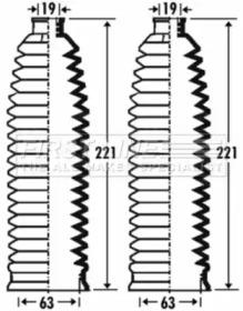 First Line/KeyParts FSG3271 Пильник рульової рейки First Line/KeyParts FSG3271 Пильник рульової рейки