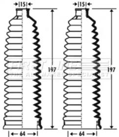 First Line/KeyParts FSG3273 Пыльник рулевой рейки First Line/KeyParts FSG3273 Пыльник рулевой рейки