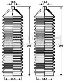First Line/KeyParts FSG3294 Пильник рульової рейки