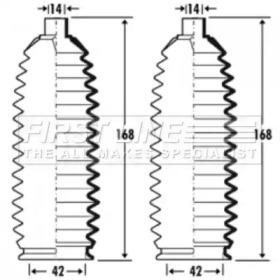 First Line/KeyParts FSG3344 Пильник рульової рейки First Line/KeyParts FSG3344 Пильник рульової рейки