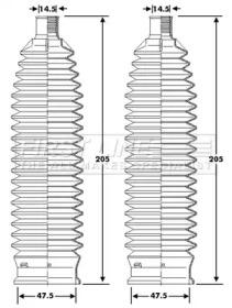 First Line/KeyParts FSG3428 Пыльник рулевой рейки First Line/KeyParts FSG3428 Пыльник рулевой рейки