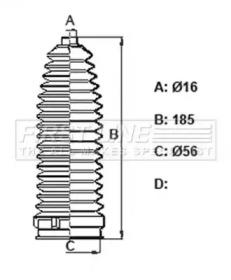 First Line/KeyParts FSG3430 Пыльник рулевой рейки First Line/KeyParts FSG3430 Пыльник рулевой рейки