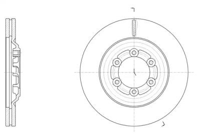 Remsa 61510.10 Диск гальмівний Remsa 61510.10 Диск гальмівний