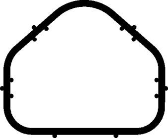 Elring 486.040 Прокладка впускного коллектора Elring 486.040 Прокладка впускного коллектора