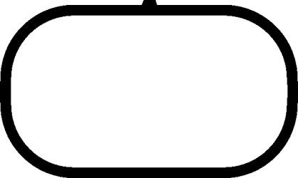 Elring 497.230 Gasket graphite Elring 497.230 Gasket graphite