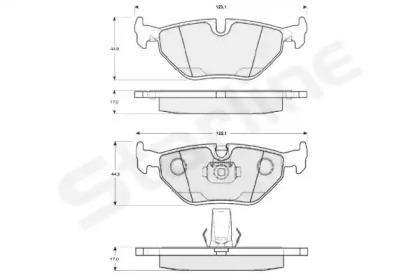 Starline BDS819P Brake pads Starline BDS819P Brake pads