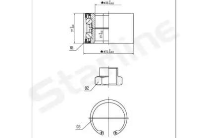 Starline LO01432 Wheel bearing Starline LO01432 Wheel bearing