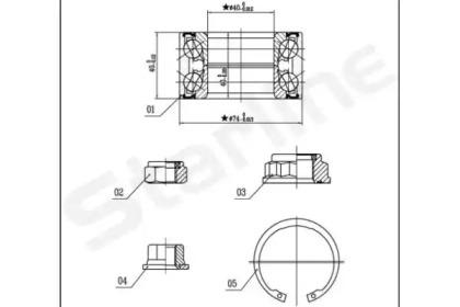Starline LO03455 Wheel bearing Starline LO03455 Wheel bearing