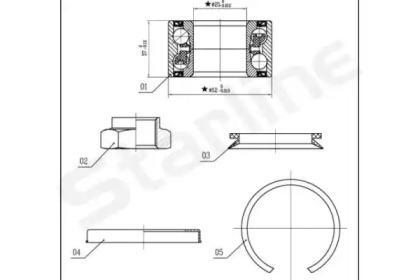 Starline LO03556 Wheel bearing
