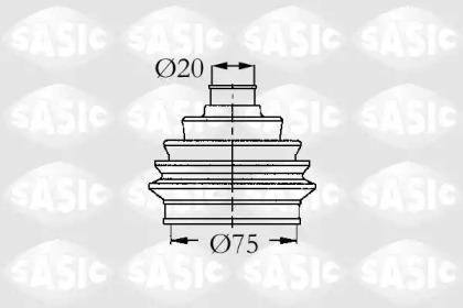 Sasic 9004600 Пильник привідного валу Sasic 9004600 Пильник привідного валу