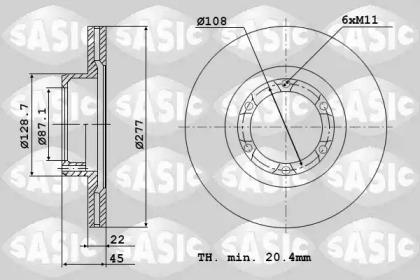Sasic 9004849J Brake disc Sasic 9004849J Brake disc